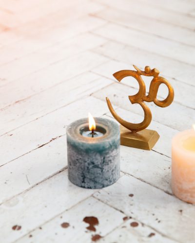 Spiritual accessories and yoga meditation