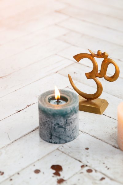Spiritual accessories and yoga meditation